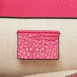 Gucci Pink Leather Small Guccify Pearl Embellished Dionysus Shoulder Bag