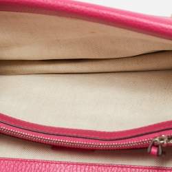 Gucci Pink Leather Small Guccify Pearl Embellished Dionysus Shoulder Bag