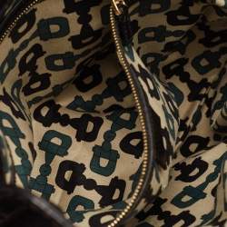 Pre Owned Gucci Black Guccissima Leather Babouska Indy Hobo