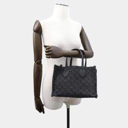 Gucci Ophidia Medium Tote Black Ggdenim Leather