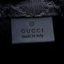 Gucci Ophidia Medium Tote Black Ggdenim Leather