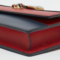 Gucci Tri Color Leather Queen Margaret Wallet on Chain