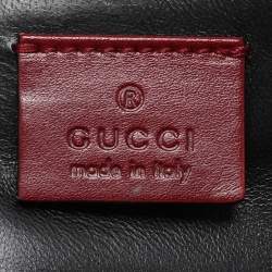 Gucci Burgundy Eel Leather Wristlet Clutch