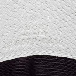Gucci White/Beige GG Supreme Canvas Web Queen Margaret Wallet On Chain