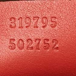 Pre Owned Gucci Orange Patent Leather Medium Bright Bit Tote