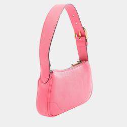 Gucci Pink Leather Mini Aphrodite Shoulder Bag