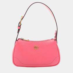 Gucci Pink Leather Mini Aphrodite Shoulder Bag
