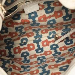 Gucci Cream Guccissima Leather Punch Hobo