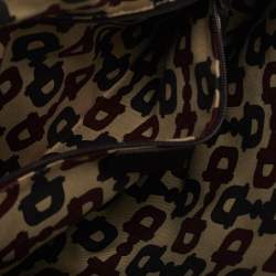 Pre Owned حقيبة كروس بودي غوتشي دي رينغ جلد قُتشيسيما بني داكن