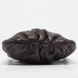 Pre Owned حقيبة كروس بودي غوتشي دي رينغ جلد قُتشيسيما بني داكن