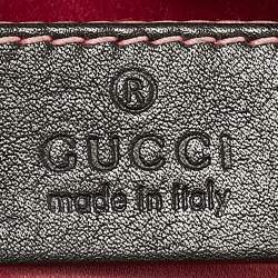 مملوكة مسبقًا Gucci Black Matelassé Velvet Mini GG Marmont Shoulder Bag