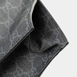 Gucci Black GG Supreme Convertible Soft Tote Bag