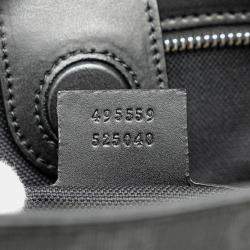 Gucci Black GG Supreme Convertible Soft Tote Bag