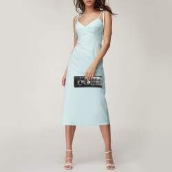 Pre Owned Gucci Black Snakeskin Romy Clutch