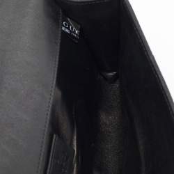 Pre Owned Gucci Black Snakeskin Romy Clutch