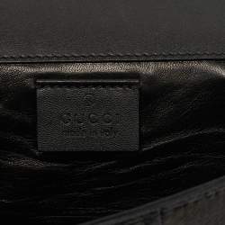 Pre Owned Gucci Black Snakeskin Romy Clutch