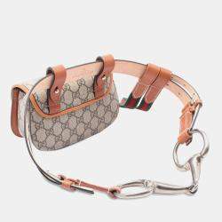 Gucci GG Supreme Canvas Mini Web Bamboo 1947 Belt Bag