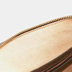 Gucci Beige GG Supreme Canvas Medium Ophidia Web Satchel Bag