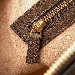 Gucci Beige GG Supreme Canvas Medium Ophidia Web Satchel Bag
