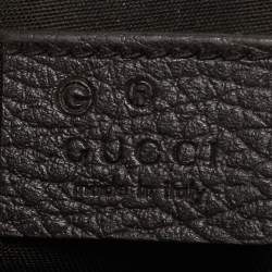 Pre Owned Gucci Dark Brown/Beige GG Crystal Canvas Mini Messenger Bag