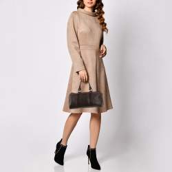 Pre Owned Gucci Dark Brown Guccissima Leather Medium Joy Boston Bag