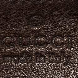 Pre Owned Gucci Dark Brown Guccissima Leather Medium Joy Boston Bag