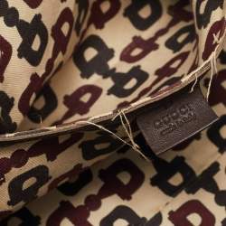 Pre Owned Gucci Dark Brown Guccissima Leather Medium Joy Boston Bag