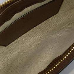 Gucci Beige Brown Coated Canvas Ophidia Mini Bag