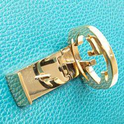 Gucci Blue Medium Dollar Calfskin Interlocking G Crossbody Bag