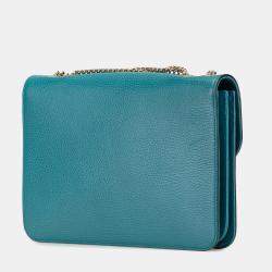 Gucci Blue Medium Dollar Calfskin Interlocking G Crossbody Bag