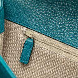 Gucci Blue Medium Dollar Calfskin Interlocking G Crossbody Bag