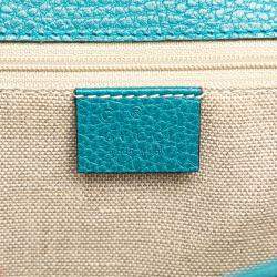 Gucci Blue Medium Dollar Calfskin Interlocking G Crossbody Bag