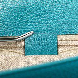 Gucci Blue Medium Dollar Calfskin Interlocking G Crossbody Bag