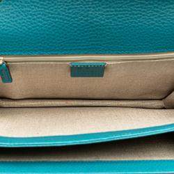 Gucci Blue Medium Dollar Calfskin Interlocking G Crossbody Bag