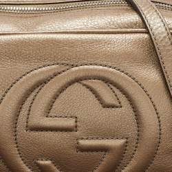 Gucci Metallic Leather Small Soho Disco Tassel Shoulder Bag