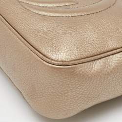 Gucci Metallic Leather Small Soho Disco Tassel Shoulder Bag