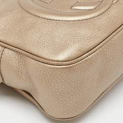 Gucci Metallic Leather Small Soho Disco Tassel Shoulder Bag