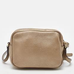 Gucci Metallic Leather Small Soho Disco Tassel Shoulder Bag