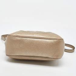 Gucci Metallic Leather Small Soho Disco Tassel Shoulder Bag