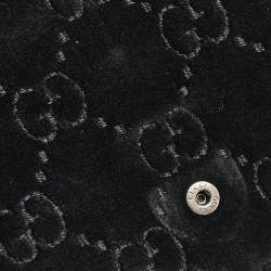 Gucci Black GG Velvet Mini Dionysus Wallet On Chain