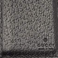Gucci Black Leather GG Marmont Card Holder