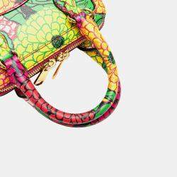 Gucci Pink Ken Scott Mini Textured Calfskin Pomponica Horsebit 1955 Top Handle Bag 