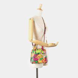 Gucci Pink Ken Scott Mini Textured Calfskin Pomponica Horsebit 1955 Top Handle Bag 