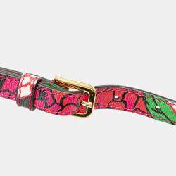 Gucci Pink Ken Scott Mini Textured Calfskin Pomponica Horsebit 1955 Top Handle Bag 