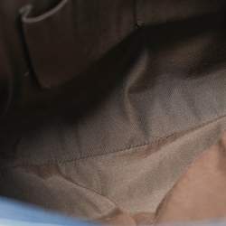 Pre Owned Gucci Navy Blue Leather Interlocking G Dollar Tote