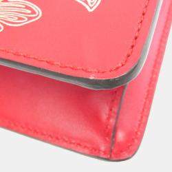 Gucci Hibiscus Red Calfskin Chinese New Year Mini Dionysus Shoulder Bag 