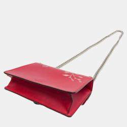 Gucci Hibiscus Red Calfskin Chinese New Year Mini Dionysus Shoulder Bag 
