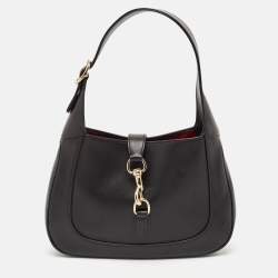 Gucci Black Leather Small Jackie Shoulder Bag