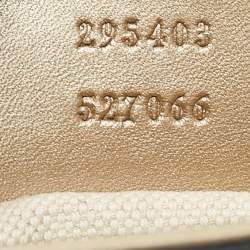 Pre Owned Gucci Beige Metallic Guccissima Leather Large Emily Chain Shoulder Bag