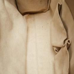 Pre Owned Gucci Beige Metallic Guccissima Leather Large Emily Chain Shoulder Bag